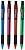 1103475 ручка шариковая cello joy tinted neon авт. 0.7мм резин. манжета ассорти синие чернила пластик.стакан