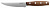 Нож кухонный Fiskars Norr (1016472) стальной для томатов лезв.120мм серрейт. заточка коричневый