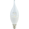 c4uv60elc ecola candle led premium 6,0w 220v e14 4000k прозрачная свеча на ветру с линзой (композит) 129x35