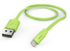 Кабель Hama Flat 00173647 USB (m)-Lightning (m) 1.2м зеленый плоский