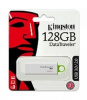 Флеш Диск Kingston 128Gb DataTraveler G4 DTIG4/128GB USB3.0 белый/зеленый