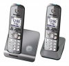 р/телефон dect panasonic kx-tg6712rum (серый металлик, 2 трубки с резервным питанием)