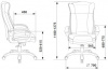CH-879N/BROWN Кресло руководителя Бюрократ CH-879N коричневый Boroko-37 эко.кожа крестов. пластик