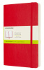 блокнот moleskine classic soft expended qp618expf2 large 130х210мм 400стр. нелинованный мягкая обложка красный