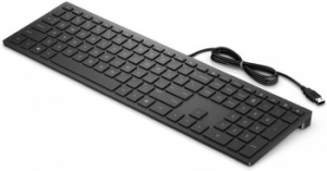 4CE96AA Клавиатура HP 300 RUSS черный USB slim