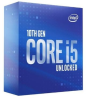 BX8070110600K CPU Intel Core i5-10600K (4.1GHz/12MB/6 cores) LGA1200 BOX, TDP 125W, max 128Gb DDR4-2666, BX8070110600KSRH6R