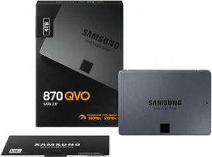 Твердотельный накопитель Samsung MZ-77Q4T0BW 870 QVO 4TB, 2.5", SATA3, 6.8mm