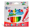 фломастеры carioca jumbo 40565 12цв. блистер