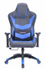 CH-773N/BL+BLUE Кресло игровое Бюрократ CH-773N черный/синий искусственная кожа крестовина пластик