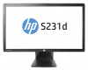 F3J72AA Монитор HP 23" S231d черный IPS LED 16:9 DisplayPort Cam Mat HAS Pivot 250cd USB