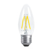 n7cv50elc ecola candle led 5,0w 220v e27 4000k 360° filament прозр. нитевидная свеча (ra 80, 100 lm/w) 96х37