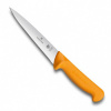 Нож кухонный Victorinox Swibo (5.8421.14) стальной разделочный для мяса лезв.140мм прямая заточка желтый