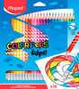 карандаши цв. maped color`peps oops 832824 трехгран. пластик 24цв. коробка/европод.