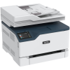 c235dni# цветное мфу xerox с235 a4, printer, scan, copy, fax, color, laser, 22 ppm, max 30k pages per month, 512 mb, usb, eth, wi-fi, 250 sheets main tray, byp