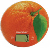 80532 Весы кухонные электронные Endever Skyline KS-519 макс.вес:5кг рисунок/апельсин