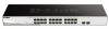 d-link dgs-1210-26/f1b, l2 smart switch with  24 10/100/1000base-t ports and 2 100/1000base-x sfp ports.8k mac address, 802.3x flow control, 4k of 802