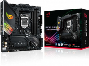 Материнская плата Asus ROG STRIX Z490-G GAMING(WI-FI) Soc-1200 Intel Z490 4xDDR4 mATX AC`97 8ch(7.1) 2.5Gg RAID+HDMI+DP