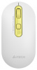 FG20  (DAISY) Мышь A4Tech Fstyler FG20 Daisy белый/желтый оптическая (2000dpi) беспроводная USB для ноутбука (4but)