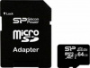 флеш карта microsdxc 64gb class10 silicon power sp064gbstxbu1v10sp + adapter
