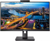 242B1H/00 23,8" Philips 242B1H 75 Гц 1920x1080 IPS W-LED 16:9 4ms(GtG) VGA DVI HDMI DP 2*USB 3.2 1*USB-B 50M:1 1000:1 178/178 250cd WEB-camera Tilt HAS Pivot Sw