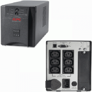sua750i apc smart-ups 750va/500w, input 230v/output 230v, interface port db-9 rs-232, usb, smartslot, powerchute, black