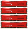 HX324C11SRK4/32 Kingston HyperX DDR-III 32GB (PC3-19200) 2400MHz Kit (4 x 8Gb) Memory Red Series CL11 Intel XMP