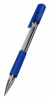 ручка шариковая deli eq02530 arrow 1.0мм резин. манжета прозрачный/синий синие чернила (1шт)