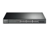 109168 коммутатор [t2600g-28mps] tp-link t2600g-28mps 24гигабитныхпортаrj45,включая4 sfpпорта,поддержка802.3at/af, общий бюджет до 384 вт, статическаямаршрут