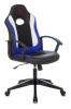 ZOMBIE 11 BLUE Кресло игровое Zombie 11 черный/синий текстиль/эко.кожа крестов. пластик