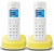 р/телефон dect panasonic kx-tgc312ruy белый/желтый