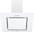 YORK PUSH 50 Glass White ВЫТЯЖКА MAUNFELD/ Тип:наклонная, 50см, кнопочное управление, 700м3, площадь кухни до 25м2, 3 скорости, LED освещение, закаленное стекло, цвет: белый
