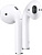 mv7n2ru/a беспроводные наушники apple airpods (2019) в зарядном футляре, цвет: белый