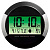 00104936 Часы настенные цифровые Hama PP-245 H-104936 D24.5см черный