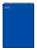 блокнот полином 204992 a4 пластик 80л клетка гребень синий