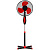Вентилятор напольный Polaris PSF 0140RC 40Вт скоростей:3 ПДУ красный/черный