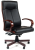 7023221 Офисное кресло Chairman 411 черное экопремиум, с деревянными элементами N